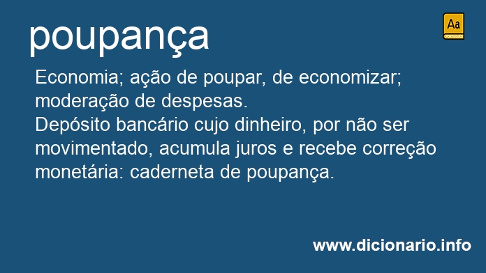 Significado de poupanas