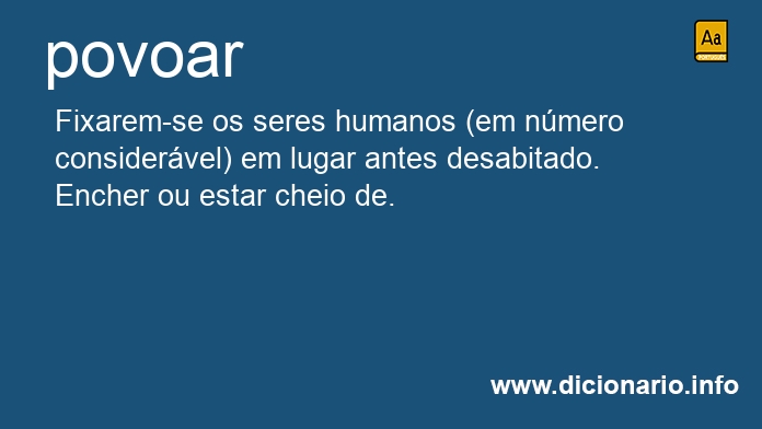 Significado de povoreis