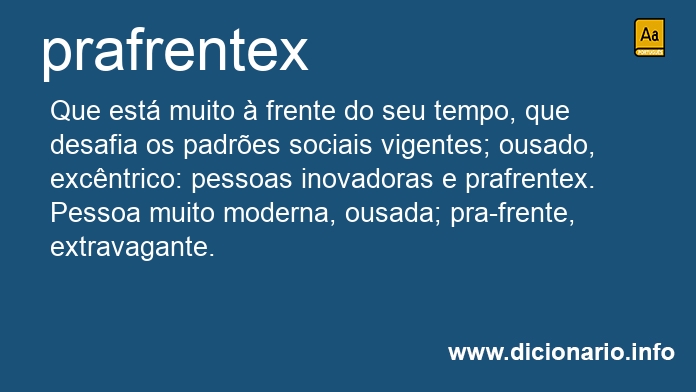 Significado de prafrentex