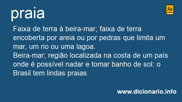 Significado de praia