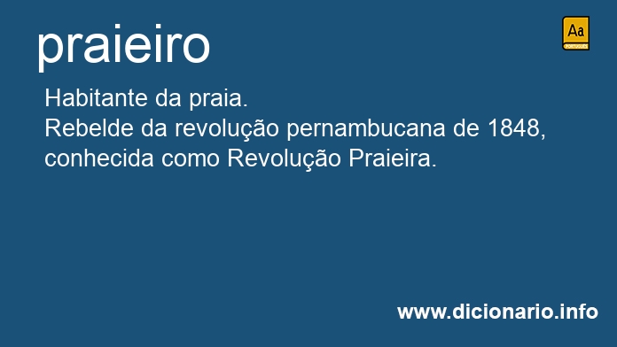 Significado de praieiro