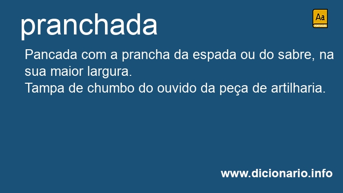 Significado de pranchadas