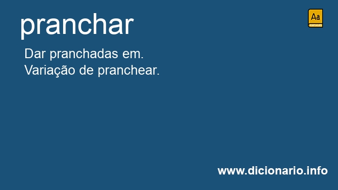 Significado de prancham