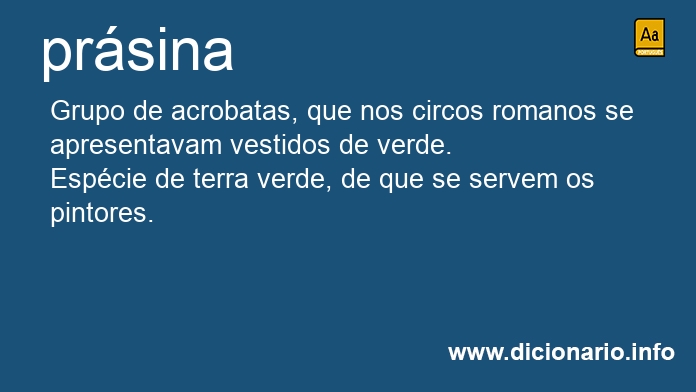 Significado de prsina