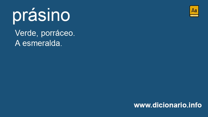 Significado de prsino