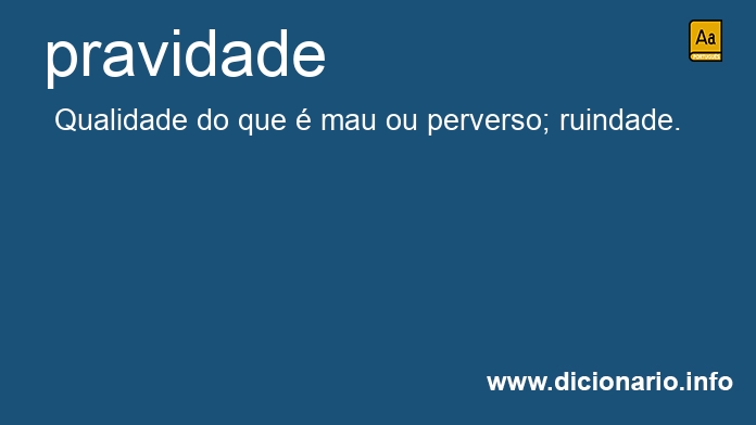 Significado de pravidade