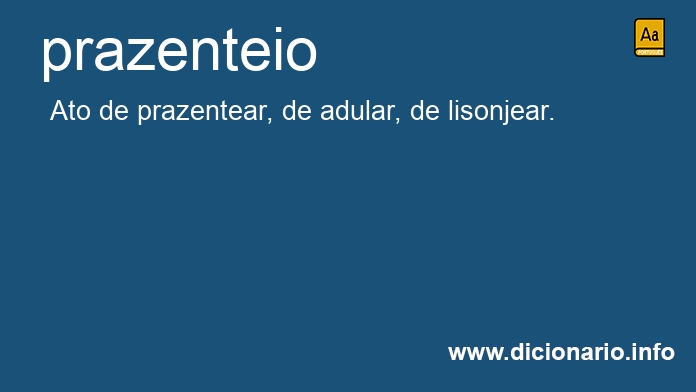Significado de prazenteio