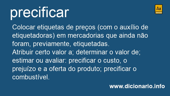 Significado de precificado