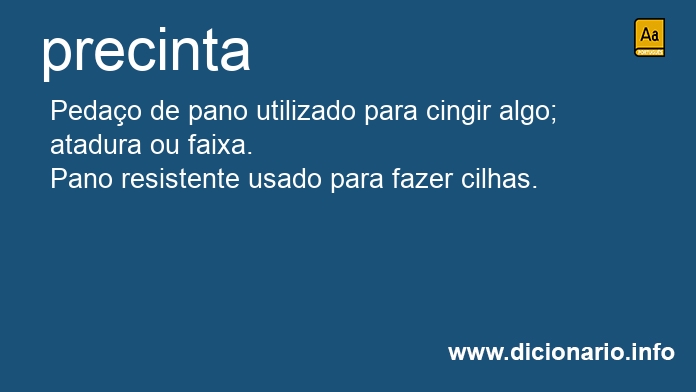 Significado de precinta