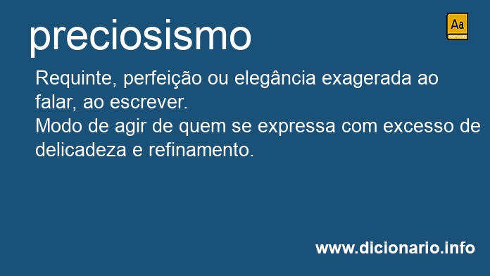 Significado de preciosismos