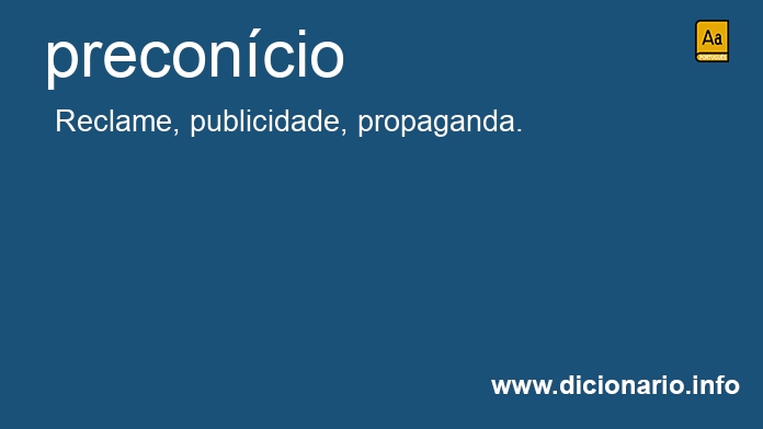 Significado de preconcio