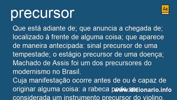 Significado de precursora