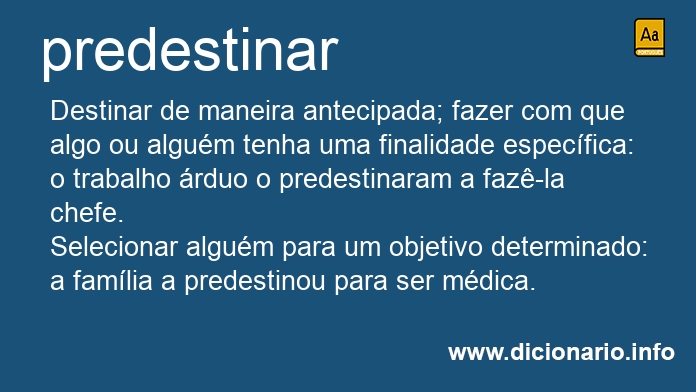 Significado de predestinas