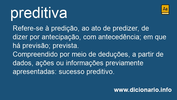 Significado de preditiva