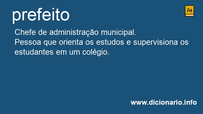 Significado de prefeita