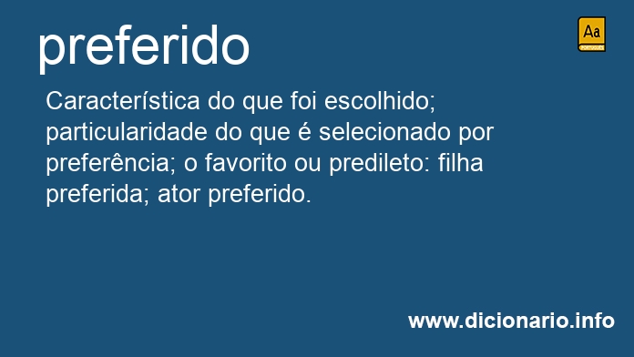 Significado de preferido