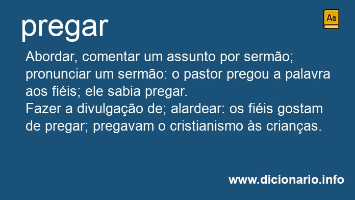 Significado de pregaro