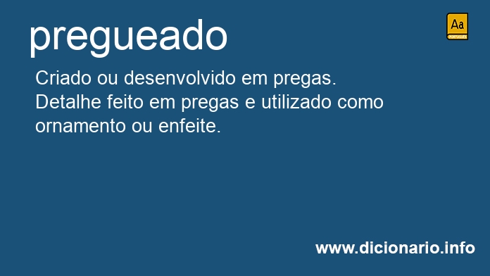 Significado de pregueada