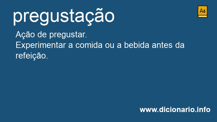 Significado de pregustao