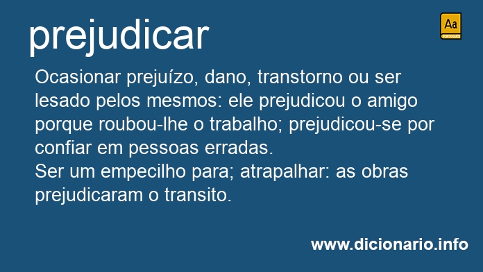 Significado de prejudicars