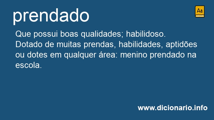 Significado de prendado