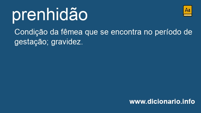 Significado de prenhido