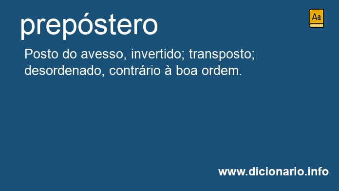 Significado de prepstera