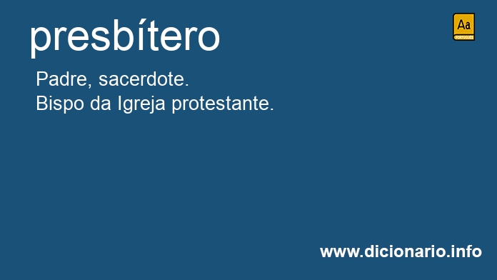 Significado de presbtero