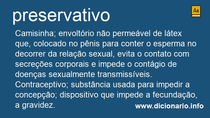 Significado de preservativa