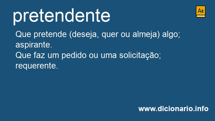 Significado de pretendente