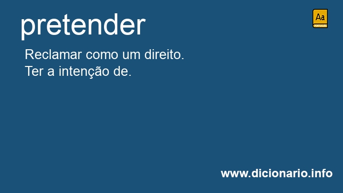 Significado de pretender