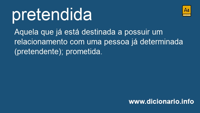 Significado de pretendida