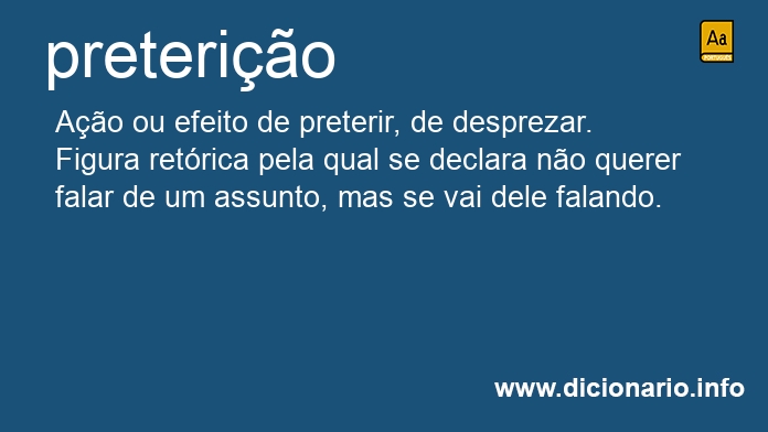 Significado de preteries
