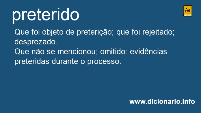 Significado de preterida