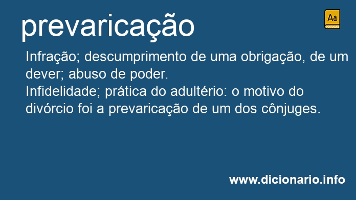 Significado de prevaricaes