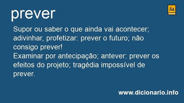 Significado de prevejam