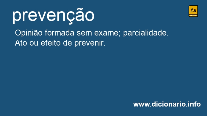 Significado de preveno