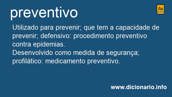 Significado de preventivos