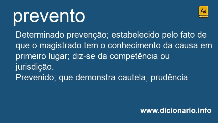 Significado de prevento