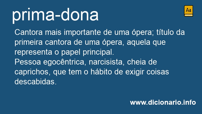 Significado de prima-dona