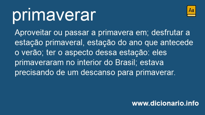 Significado de primaverei