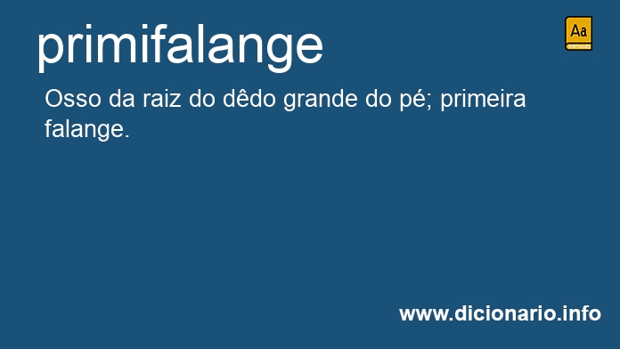 Significado de primifalange