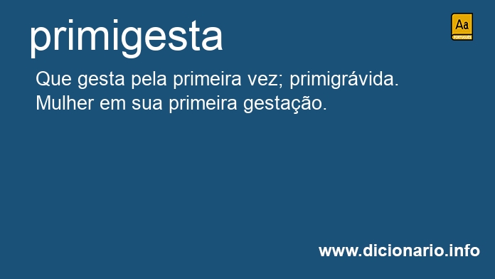 Significado de primigesta