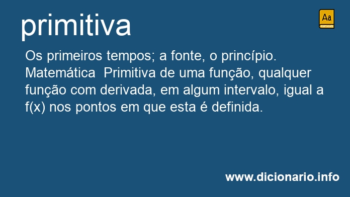 Significado de primitiva