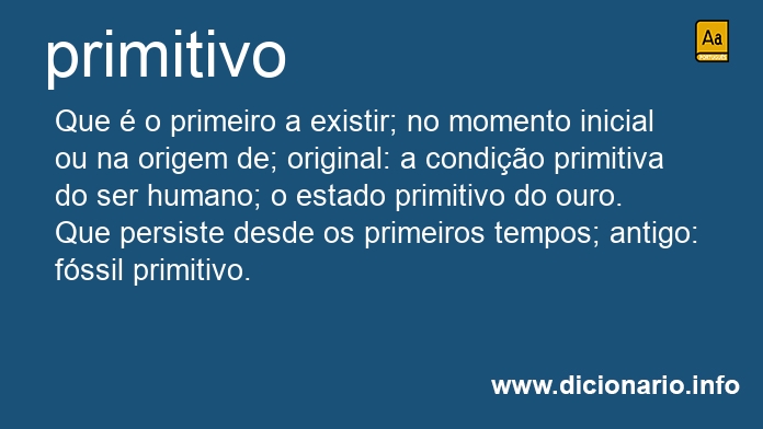 Significado de primitivos