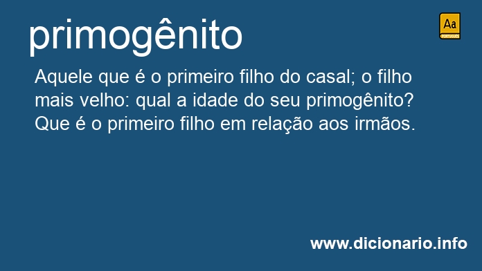 Significado de primognita