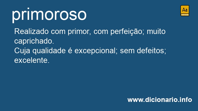 Significado de primorosa