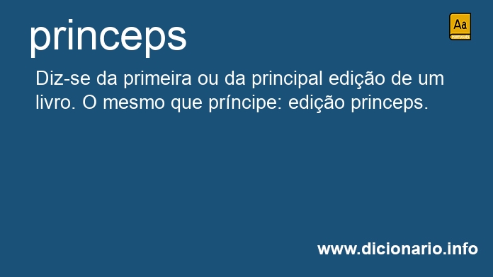 Significado de princeps