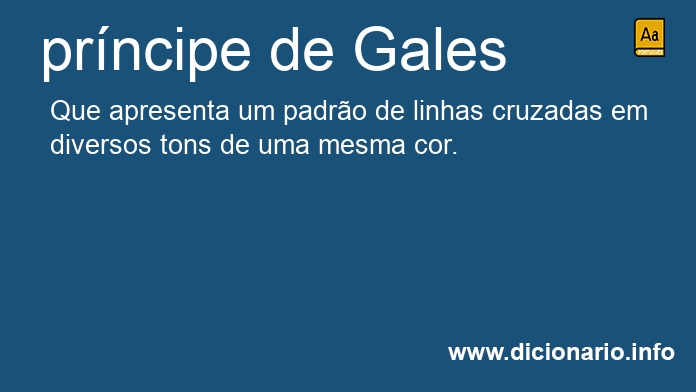 Significado de prncipe de Gales