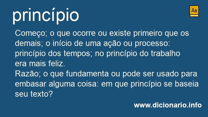 Significado de princpio